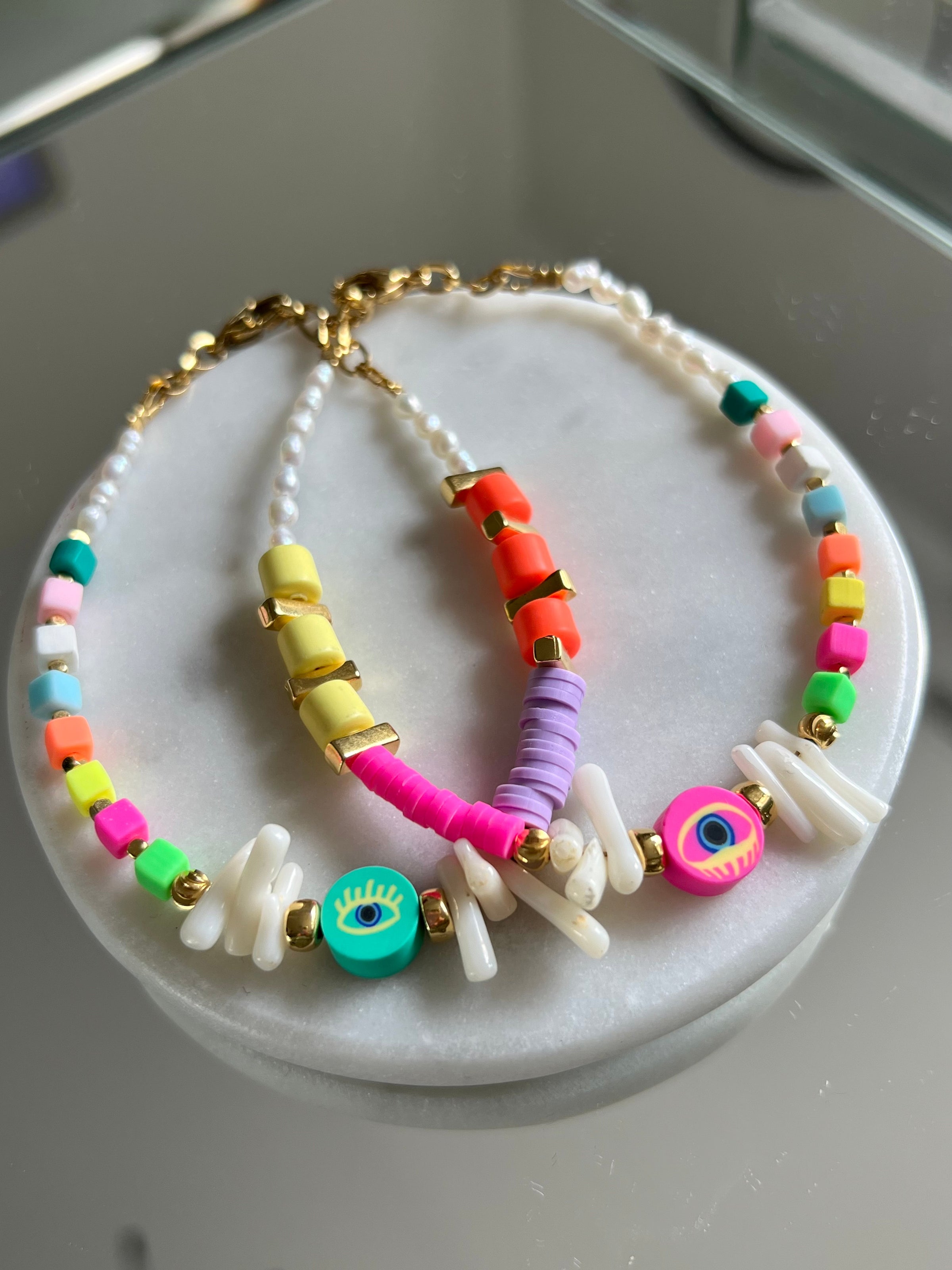 Anklet - Colorful Heishi Beads